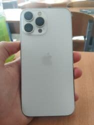 IPhone 13 Pro Max, Б/у, 128 ГБ, Белый, Защитное стекло, 83 % at lalafo.kg IPhone 13 Pro Max, Б/у, 128 ГБ, Белый, Защитное стекло, 83 %