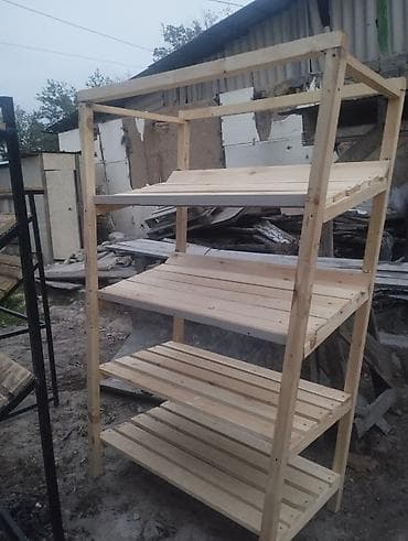 Полки для овощей: Торговый стеллаж/витрина для овощей и фруктов - Конструкция: сварной — 5