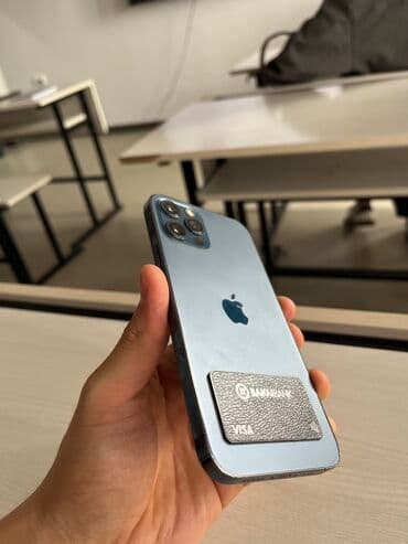 IPhone 12 Pro, Б/у, 128 ГБ, Pacific Blue, 77 % at lalafo.kg IPhone 12 Pro, Б/у, 128 ГБ, Pacific Blue, 77 %