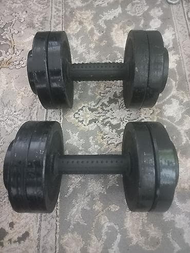 силовой тренажер: Разборные гантели пара по 10кг 2000сом — 2