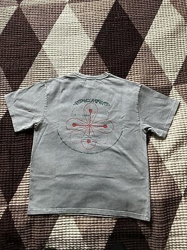 Мужская футболка, M, L, Новый, цвет - Серый