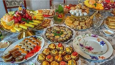 стол и стул: Выездные банкеты | Повара | Фуршетный стол — 5