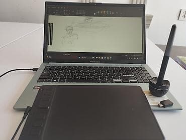 Компьютеры, ноутбуки и планшеты: Huion, Б/у, Размер A5, Кабель, Совместим с Android, Windows — 1