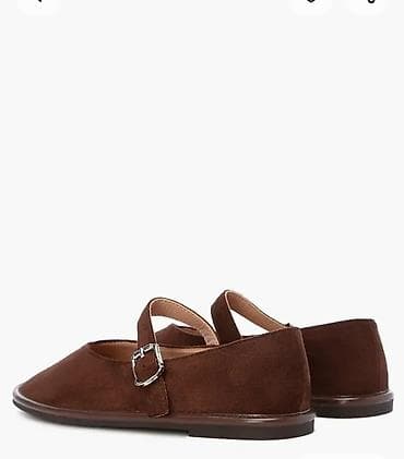 обувь 46 размер: Балетки Obba из замши, коричневый цвет. - Материал верха: мягкая — 3