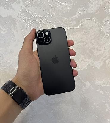 IPhone 15, Б/у, 256 ГБ, Черный, 85 %