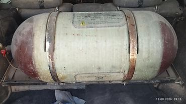авто проект: Баллон для ГБО (метан/пропан) с крепежом - Цилиндрический газовый — 1