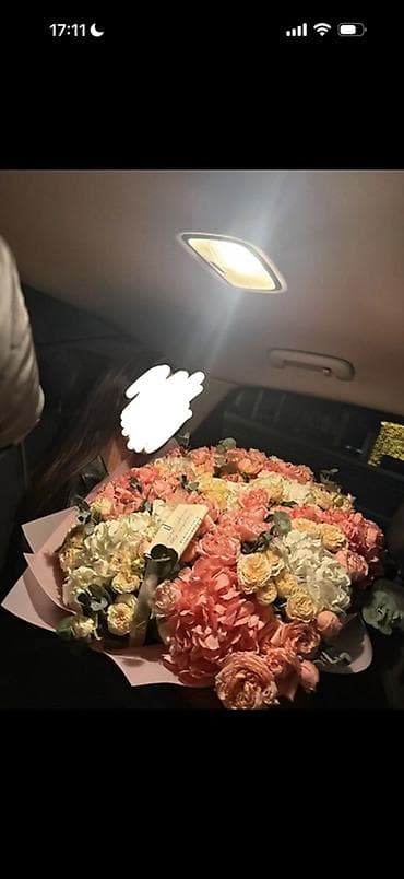 букет бабочки: Обьемный букет в Корзине: Гортензии, кустовые розы с эстетичным — 2