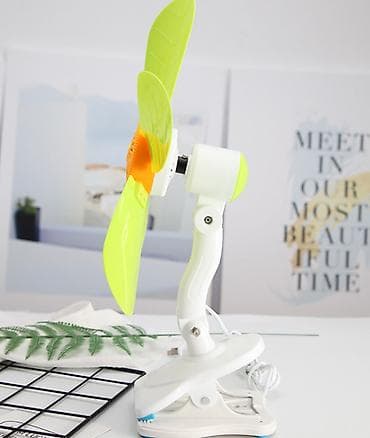 кепка с вентилятором: Настольный вентилятор с клипсом, пластиковый Благодаря — 2