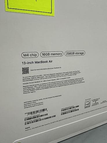 Ноутбуки Apple (MacBook): Новый, M4 Apple, ОЗУ, RAM: 16 ГБ — 2