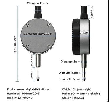 индикатор биения: Цифровой индикатор часового типа (Digital Dial Indicator) Назначение — 3