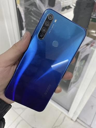 blu: Redmi, Redmi Note 8, Б/у, 64 ГБ, цвет - Синий, 1 SIM, 2 SIM — 2