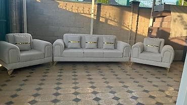 мягкие кресла мешки: Комплект мягкой мебели, цвет - Серый — 5