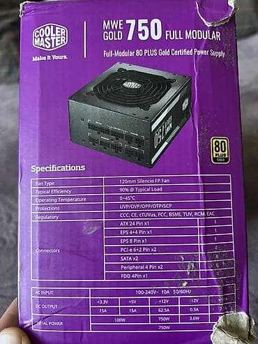 3050 rtx: Cooler Master MWE Gold 750 Full Modular (80+ Gold) 💰 Цена: 2700 сом — 2
