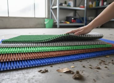 коврики для спорта: Придверный коврик Новый, Наружный, Прямоугольный, цвет - Зеленый — 1