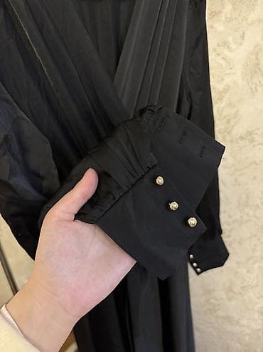 daniel klein: Вечернее платье, А-силуэт, Длинная модель, С рукавами, M — 4