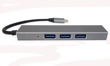 корпус для жесткого диска: Хаб (Hub) Type-C на 4хUSB 3.0. Металлический корпус, хорошее качество — 2
