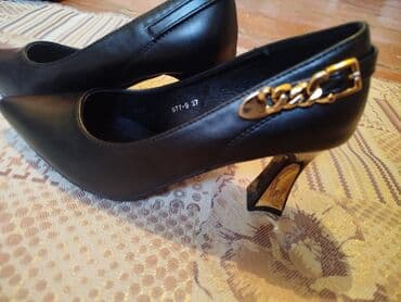 брендовая мужская одежда бишкек: Классические женские туфли-лодочки - Цвет: черный - Размер: 37 — 3