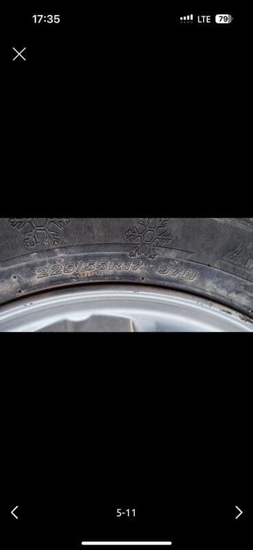 шины тойота ист: Шины 225 / 55 / R 17, Зима, Б/у, Комплект, Легковые, KENDA — 5