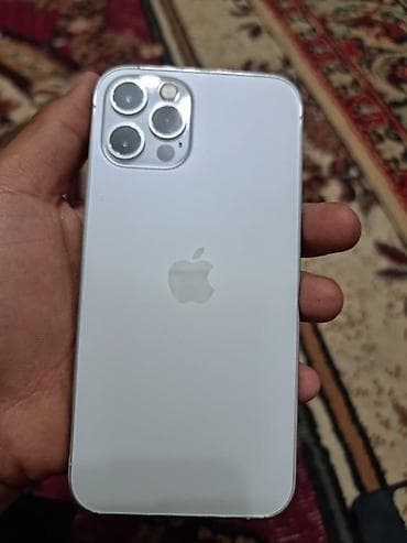Техника жана электроника: IPhone 12 Pro, Колдонулган, 128 ГБ, Күмүш, Каптама, 87 % — 1