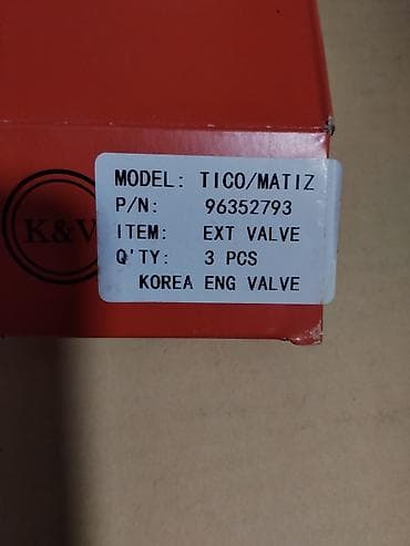 ej de: Клапаны выпускные K&V (Korea) для автомобилей Daewoo Tico/Matiz — 2