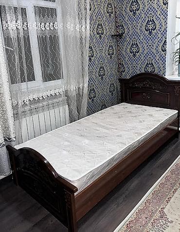 Кровати: Односпальная кровать, С матрасом, длина - 200 см — 1