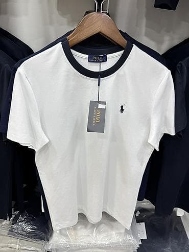 футболки поло: Мужская футболка, M, L, XL, Polo Ralph Lauren, Новый, цвет - Белый, Самовывоз — 1