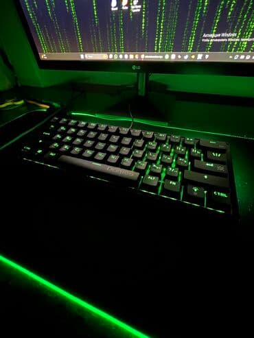 Электрондук китептер: Клавиатура, Механикалык, Зымдуу туташтыруу, Өлчөмү: 60% — 1