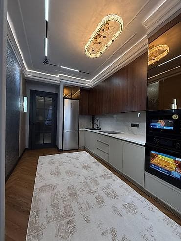 Квартиры: 2 комнаты, 80 м², Асанбай мкр Элитка, 14 этаж, Евроремонт — 4