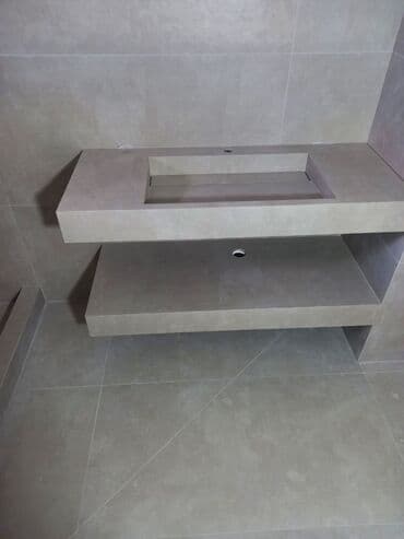 раковины и мойки: Раковина для ванной, Особенности: Под камень, Материал: Искусственный камень — 9