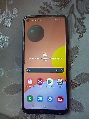 Техника и электроника: Samsung Galaxy A11, Б/у, цвет - Черный — 1