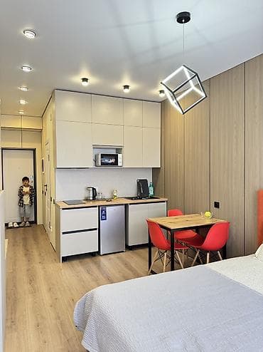 нуран парк: 1 комната, 25 м², Гостиничный тип, 3 этаж, Дизайнерский ремонт — 9