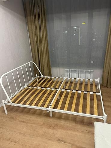 Двуспальная кровать, Новый, Каркас без матраса, длина - 200 см at lalafo.kg Двуспальная кровать, Новый, Каркас без матраса, длина - 200 см