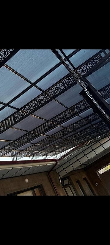 урны мусорные металлические: Навес, Арочный, Металл, Поликарбонат, Установка — 6