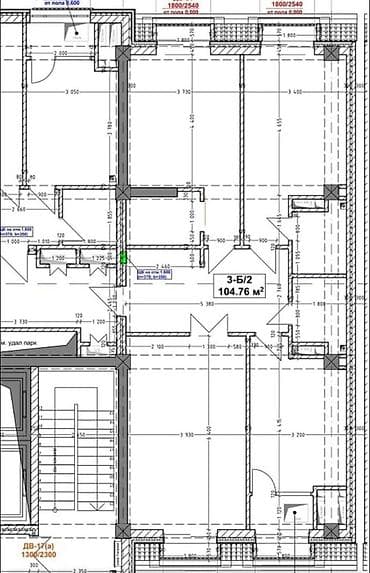 Продажа квартир: 3 комнаты, 104 м², Элитка, 15 этаж, Готовая ПСО (под самоотделку) — 2