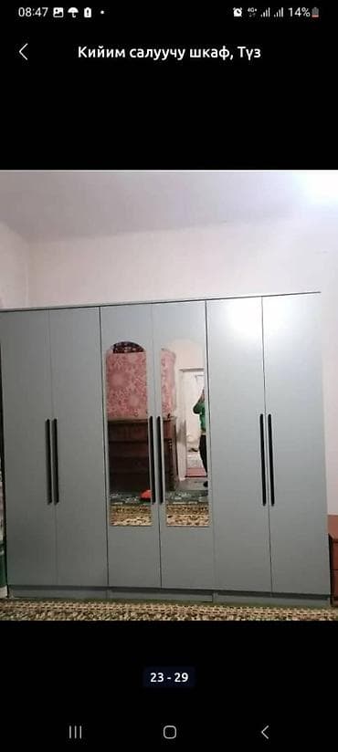 стол с тумбой: Шифоньер, шкаф для одежды, Прямой, ЛДСП — 5