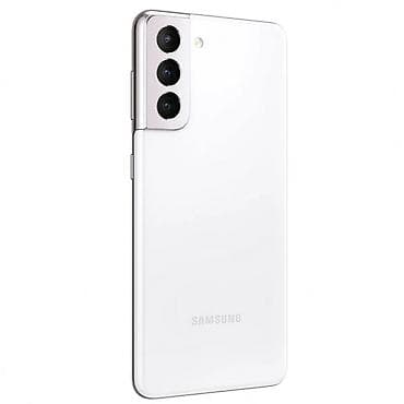 Samsung Galaxy S21, Б/у, 256 ГБ, цвет - Белый, 1 SIM