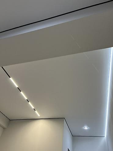 натяжные потолки матовый: Натяжные потолки с теневым профилем и интегрированным освещением - — 2