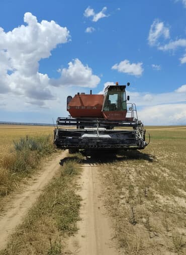 дом на колосах: Продаю комбайн ск 5 нива в хорошем состоянии год 1991 торг у жатки — 1