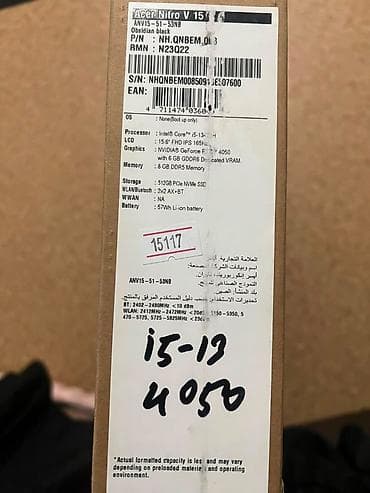 blu: Acer Nitro V 15 (модель ANV15-51-53NB), цвет Obsidian Black Продается — 7