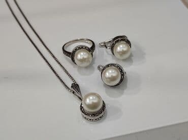 свадебные платья от производителя: Набор украшений, Проба 925, Женские, Новый — 2