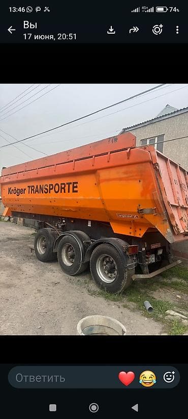 124 крыло: Есть Обмен на Легковую Машину Полуприцеп-самосвал Kröger Transporte — 2