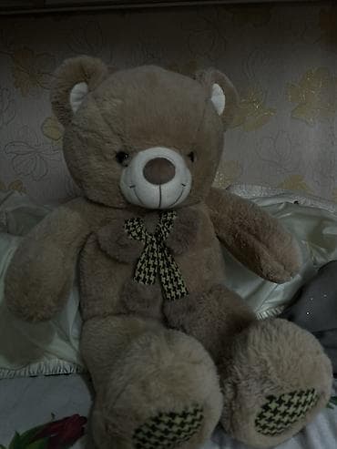 кастюм мишки: Мягкая игрушка — плюшевый мишка классического бежевого цвета. - — 1