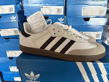 белые: Adidas Samba OG — классическая модель. Оригинал. Размеры 43,5 - us — 1