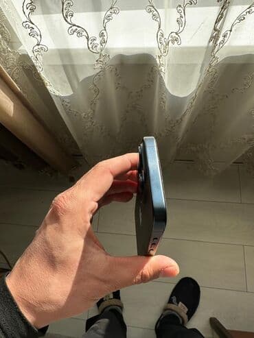 iphone xe: IPhone 15 Pro, Б/у, 256 ГБ, Blue Titanium, Чехол, Зарядное устройство, Защитное стекло, 88 % — 3