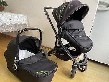 Коляска, Другой бренд, цвет - Черный, Б/у, Платная доставка