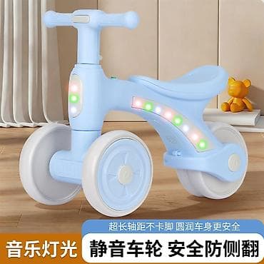 толокар ходунки: Детский беговел-каталка с подсветкой и музыкой - Четырёхколёсная — 7