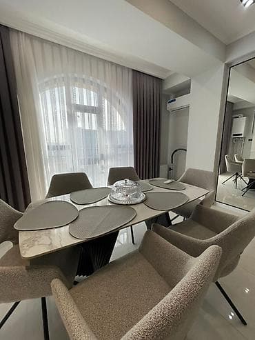жк южный квартал: 2 комнаты, 54 м², Ала-Арча ТРЦ Элитка, 13 этаж, Евроремонт — 3