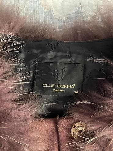 Дубленки: Пальто CLUB DONNA, Италия (Bologna). - Размер: 36. - Состав по — 3