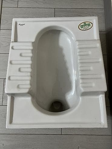 Керамический напольный унитаз-лекс (азиатский/турецкий тип, «сквот»)