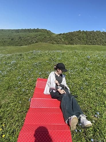 Аңчылык жана балык уулоо: Складной туристический коврик-пенка Z-профиля Складной коврик / — 2